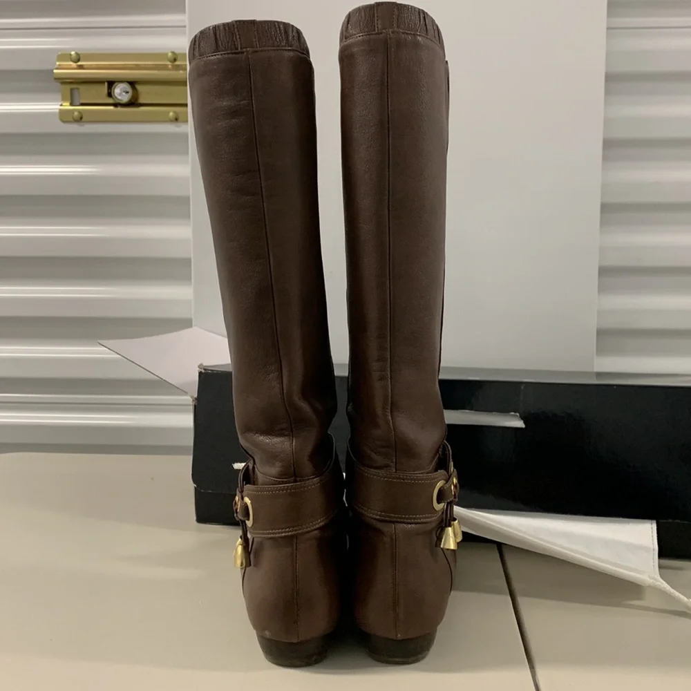 Melvin by Tandy Boots Women’s 7 Brown Leather Riding‎ Knee High Equestrian